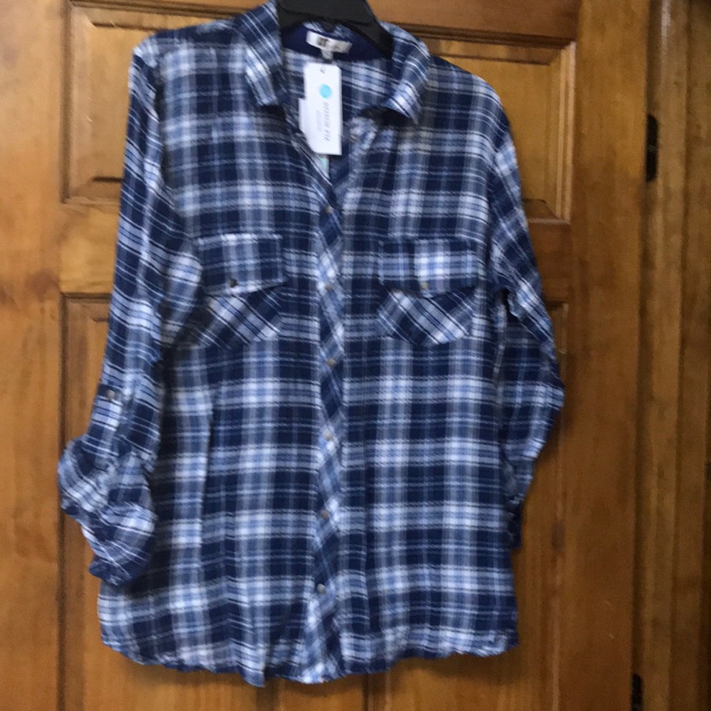 NWT KUT from the Kloth Flannel shirt
